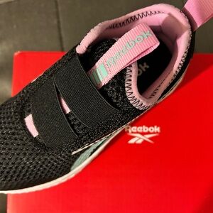 Reebok Kids Black and Lavender Sneakers